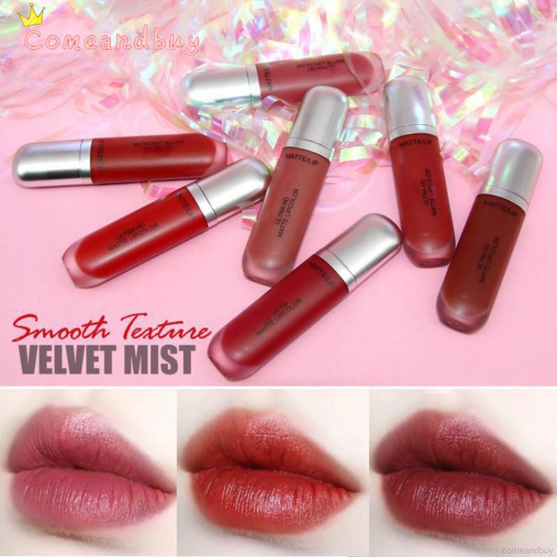 novo-ใหม่hot-สุดๆ-พร้อมส่ง-ของแท้-โนโว-matte-liquid-lipstick-ลิปกลอส-ไอติม-lip-gloss