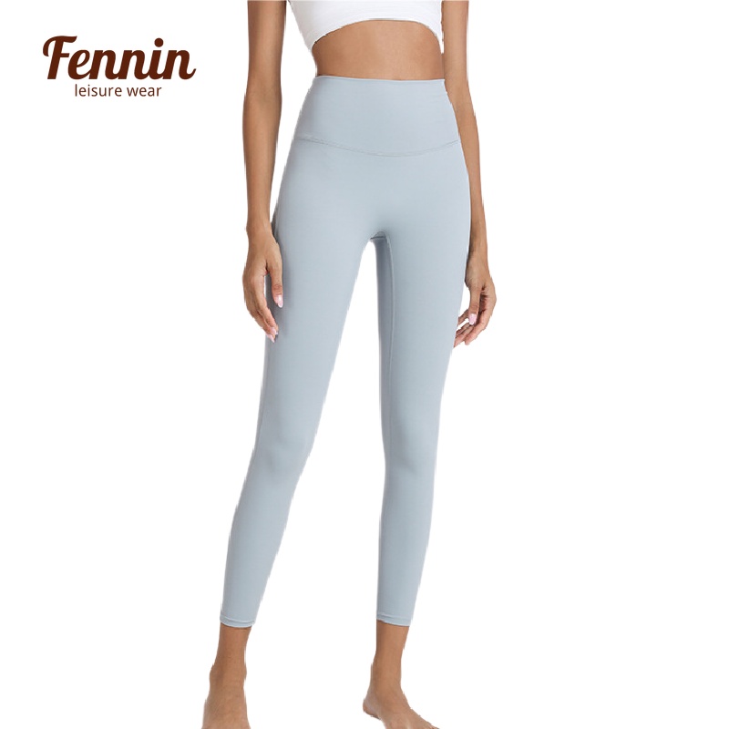 fennin-กางเกงกีฬา-กางเกงเลกกิ้ง-เอวสูง-เข้ารูป-สีมาการอง-เป็นมิตรกับผิว-สําหรับเล่นโยคะ