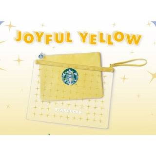 Starbucks กระเป๋า Jelly Bag Set สีเหลือง