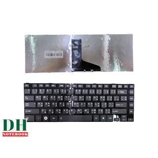 คีย์บอร์ดโน๊ตบุ๊ค keyboard  Toshiba Satellite L800 L805 M840 L830 L835 L840 L840D C800 C840 C845 C845 สีดำ TH-ENG