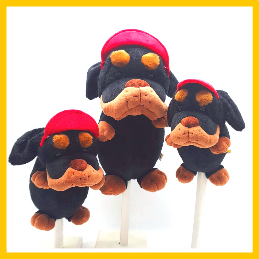 [WICO Friends] Golf Club Driver Cover Black Dog Rottweiler/Golf Club