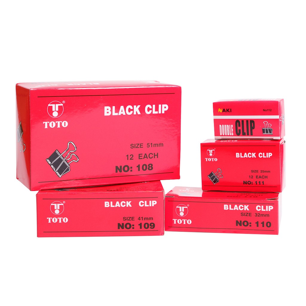toto-คลิปดำ-ยกกล่อง-มีหลายขนาด-หลายเบอร์-1-กล่อง-มี-12-ตัว