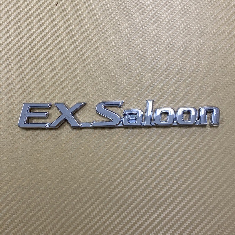 โลโก้-ex-saloon-ติดรถ-nissan-สีชุบโครเมี่ยม-ขนาด-18-x-2-5-cm-ราคาต่อชิ้น