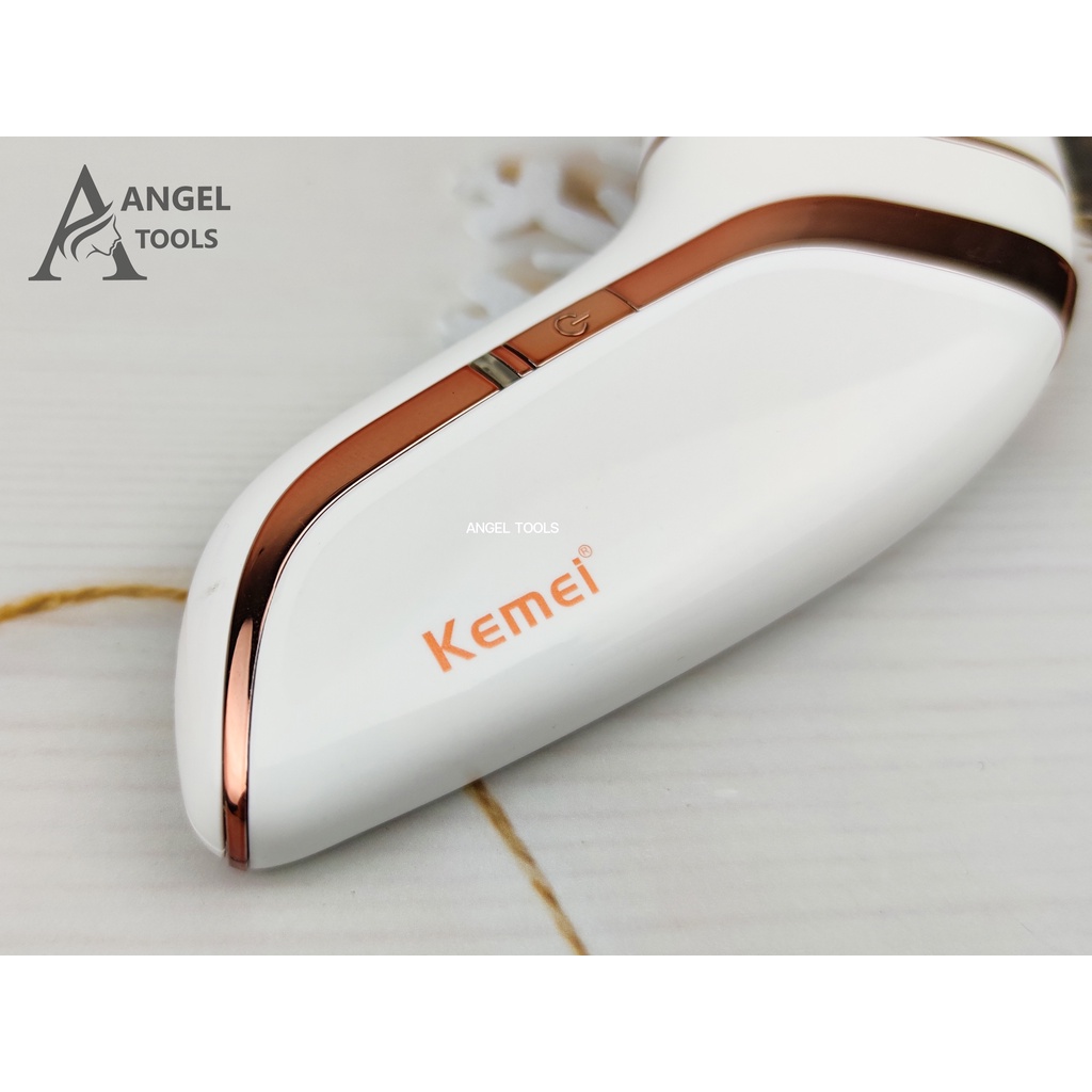 พร้อมส่ง-kemei-km-1207a-เครื่องถอนขนไฟฟ้า-ไร้สาย-ชาร์จไฟผ่านusb-เครื่องกำจัดขนไฟฟ้า-กำจัดขน-กำจัดขนรักแร้-แบบพกพา