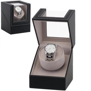 O2H กล่องนาฬิกาหมุนได้ กล่องหมุนนาฬิกา อัตโนมัติ  กล่องเก็บนาฬิกา ข้อมือ Watch winder Automatic รุ่นW125 สีดำ