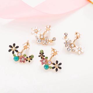 2020 Korean Fashion Imitation Pearl Earrings Small Daisy Flowers Hanging After Senior Flower earrings Female Jewelry Wholesale