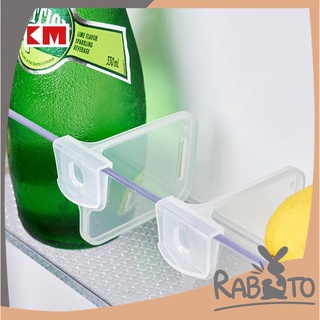 【ถูกที่สุด】RABITO 【KM5117】ที่แบ่งช่องในตู้เย็น ใน1แพ็คมี2ชิ้นค่ะ ที่กั้นขวดในชั้นวางตู้เย็น ช่องเก็บซองเครื่องปรุง