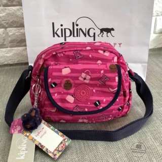 Kipling Shoulder Bag สีชมพู emoji