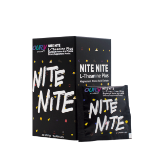 [มีโค้ดลดเพิ่ม] OUR V Nite Nite อาหารเสริมช่วยผ่อนคลายสมองและกล้ามเนื้อ ช่วยให้หลับง่าย คลายเครียด หลับสนิท (1กล่อง)