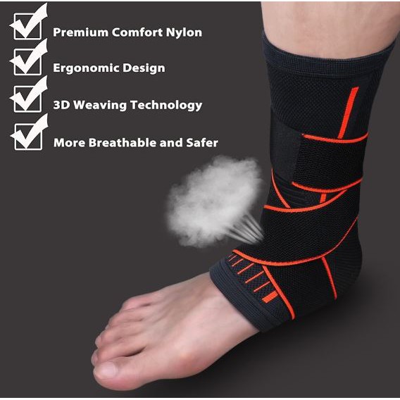 paoku-ankle-support-ผ้าพันข้อเท้าลดการอักเสบเส้นเอ็นข้อเท้า