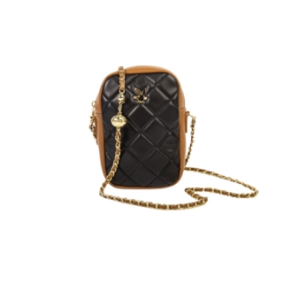 โปรโมชั่น : PLAYBOYกระเป๋าสะพายข้างผู้หญิง รุ่นST-BS231PB073R1 กระเป๋าใส่มือถือเย็บนวมหนัง TWO-TONE มี 2 สี สีดำและสีชมพู