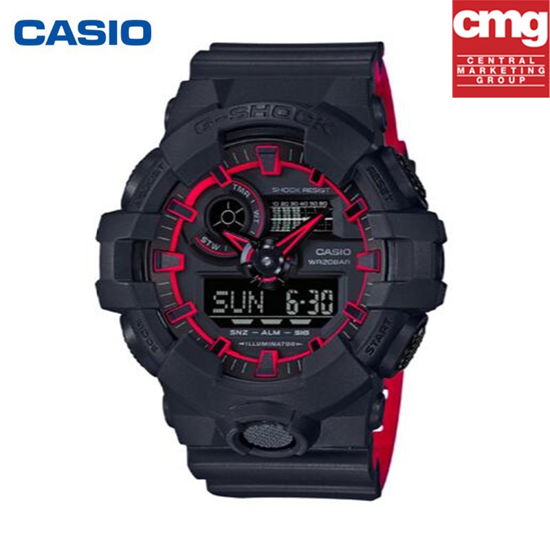 ภาพหน้าปกสินค้านาฬิกา Casio G-SHOCK ความสว่างสูง LED backlit หน้าปัดสามมิติเคลื่อนไหวกันน้ำและกันกระแทกGA-700SE-1A4ชายแฟชั่นสบายๆกีฬา