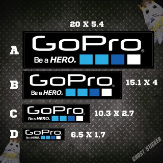 ภาพหน้าปกสินค้าสติกเกอร์โลโก้ GoPro โกโปร 4 ขนาด ที่เกี่ยวข้อง