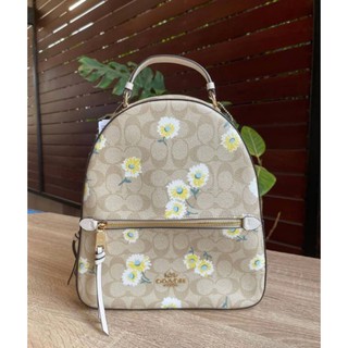 COACH JORDYN BACKPACK IN SIGNATURE CANVAS WITH PRAIRIE DAISY CLUSTER PRINT (COACH 3054)