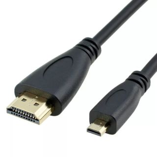 Micro HDMI ชาย HDMI D ประเภทชายสายแปลงอะแดปเตอร์ 1080P 1.5เมตร