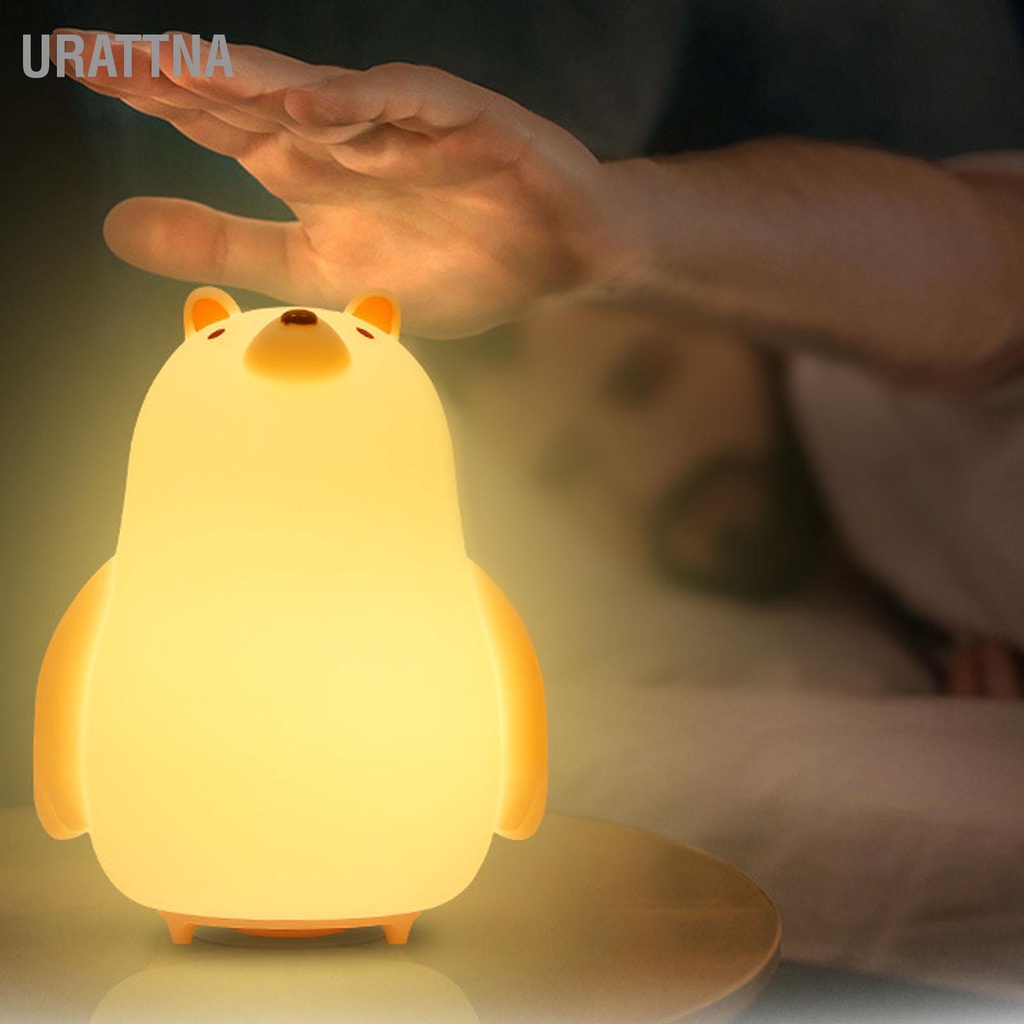 urattna-โคมไฟกลางคืน-led-รูปหมี-ถนอมสายตา-ชาร์จ-usb-พร้อมรีโมตคอนโทรล-สําหรับเด็ก