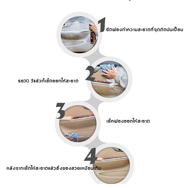 สเปรย์โฟมทำความสะอาดเบาะรถ-foam-cleaner-650ml-โฟมขจัดคราบทำความสะอาดภายในรถยนต์-ไม่ต้องใช้น้ำล้างออก