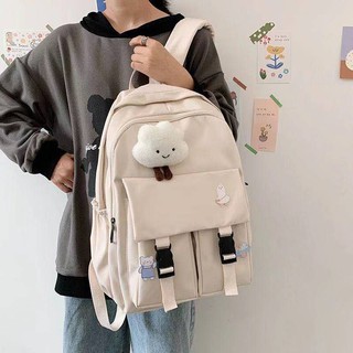 สินค้า พร้อมส่งจากไทย🇹🇭 กระเป๋าเป้ผู้หญิง กระเป๋านักเรียน Japanese College Fengsen College Student Female Simple Backpack สไตล์