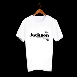 เสื้อยืดสีขาว สั่งทำ เสื้อยืด Fanmade เสื้อแฟนเมด เสื้อยืดคำพูด เสื้อแฟนคลับ FCB82- jackson wang แจ็คสัน หวัง