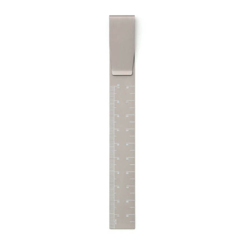 HIGHTIDE Clip Ruler Grey (HFK029-GY) / คลิปไม้บรรทัดอะลูมิเนียม สีเทา ...