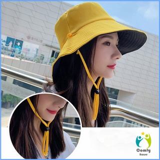 Comfy หมวกใส่ได้ "สองด้าน" หมวกกันแดดกลางแจ้ง Double-sided sun hat