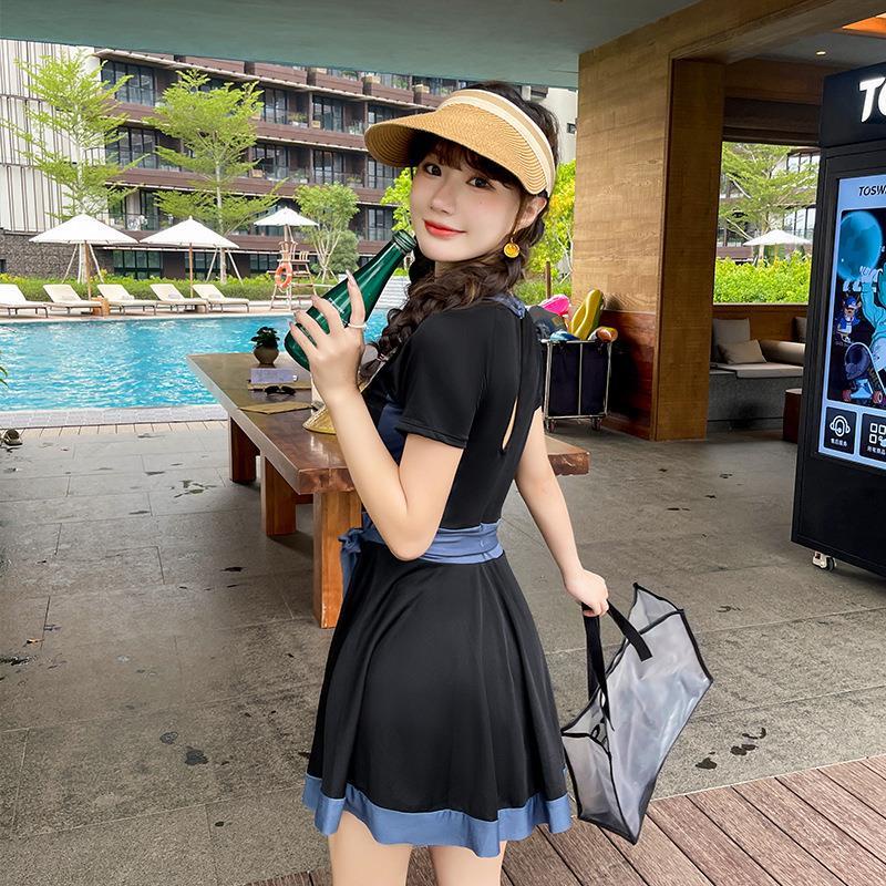 ชุดว่ายน้ำวันพีชสำหรับผู้หญิง-ฤดูร้อน-กระโปรงสั้น-เซ็กซี่-ชุดว่ายน้ำไซส์ใหญ่-ชุดว่ายน้ำแฟชั่น-ชุดว่ายน้ำผู้หญิงสาวอวบ