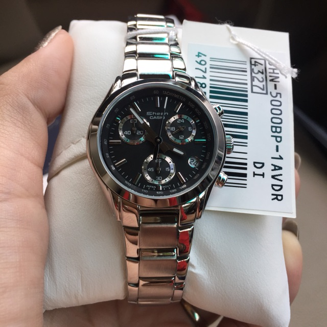 นาฬิกาข้อมือ-casio-sheen-chronograph-รุ่น-she-5000bp-1av-นาฬิกาข้อมือผู้หญิง