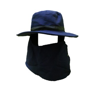 ภาพขนาดย่อของภาพหน้าปกสินค้า️หมวกปีกผ้าคลุมปิดหน้า หมวกคลุมหน้า ️(สีน้ำเงิน) จากร้าน kapongbub บน Shopee ภาพที่ 2