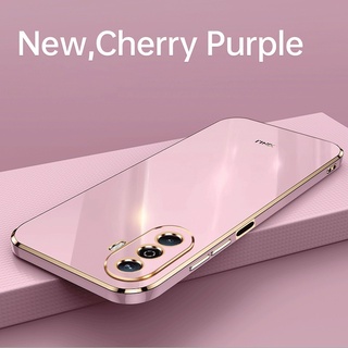 Huawei Nova Y70 Plus เคสโทรศัพท์ หรูหรา ขอบตรง ซิลิโคน กันกระแทก รวมทุกอย่าง เคสโทรศัพท์ เคสนิ่ม