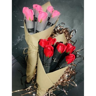 กุหลาบวาเลนไทน์ Handmade🌹 มีเก็บปลายทาง ดอกไม้วาเลนไทน์ ของขวัญ Valentine