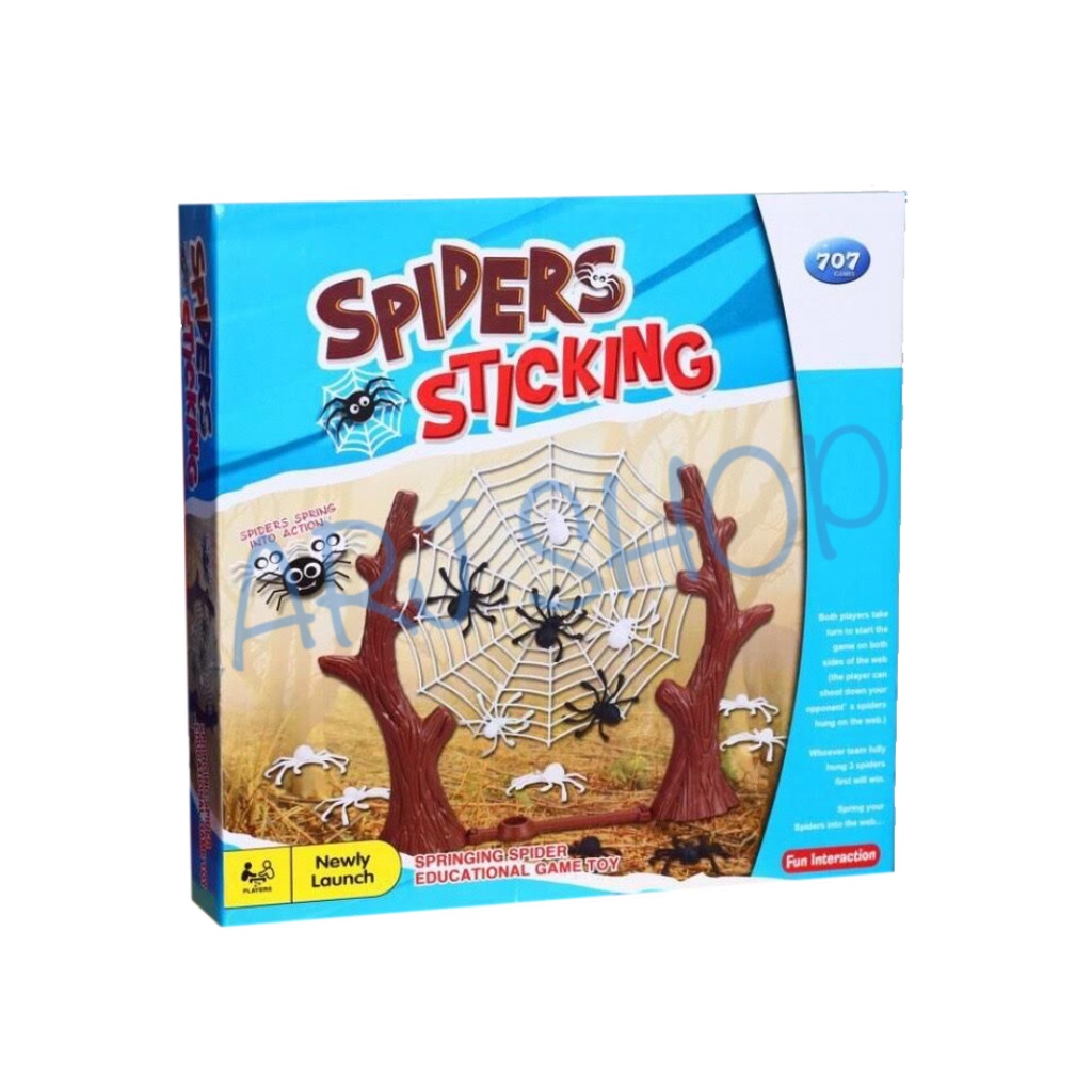 spiders-sticking-เกมต่อใยแมงมุม-บอร์ดเกม-เกมแมงมุม-spider-เกมครอบครัว-เกมส์เสริมพัฒนาการ