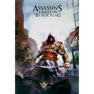 โปสเตอร์ เกม อัสแซสซินส์ครีด 4 แบล็กแฟล็ก Assassins Creed IV (2013) POSTER 24”x35” Inch Action Adventure Video Game