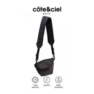 COTE&CIEL กระเป๋า CROSSBODY / POUCH รุ่น CAILLOU M ALIAS COWHIDE LEATHER  สี BLACK