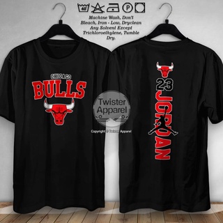 คอลูกเรือSPORTS STARChicago Bulls Michael Jordan 23 เสื้อยืดบาสเก็ตบอล NBA Nike Air Jordan - TW9494all size