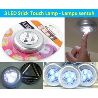 โคมไฟแบบสัมผัส-touch-ไฟ-led-3-ดวงโคมไฟเพดานแบบสัมผัส-ไฟตู้-mini-led-night-light-sensor-โคมไฟขนาดเล็กฉุกเฉินข้างเตียง