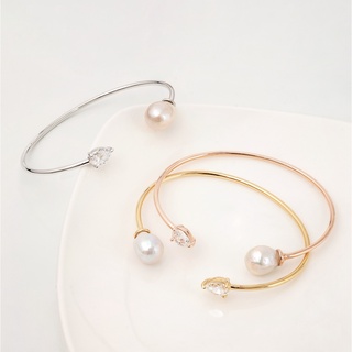 AR-Kang Collection***กำไล White Pearl - White Cz AAAAA (เงินแท้92.5%)