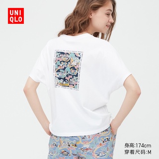 Uniqlo Cooperation UT เสื้อยืดแขนสั้น พิมพ์ลาย สําหรับผู้หญิงยืด.สบาย.รัก