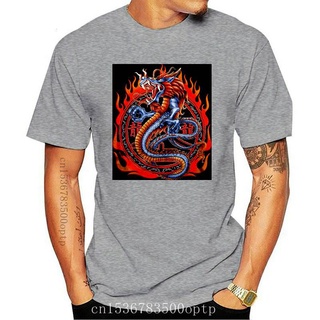 [S-5XL] เสื้อยืด พิมพ์ลายมังกร Oriental Tattoo s Sm-2XL สําหรับผู้ชาย