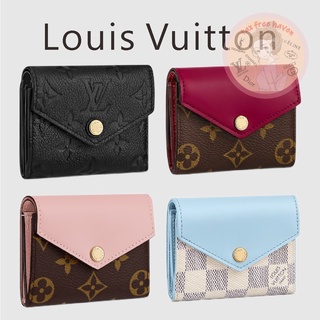 Shopee ราคาต่ำสุด 🔥ของแท้ 100% 🎁Louis Vuitton Brand New ZOE Wallet