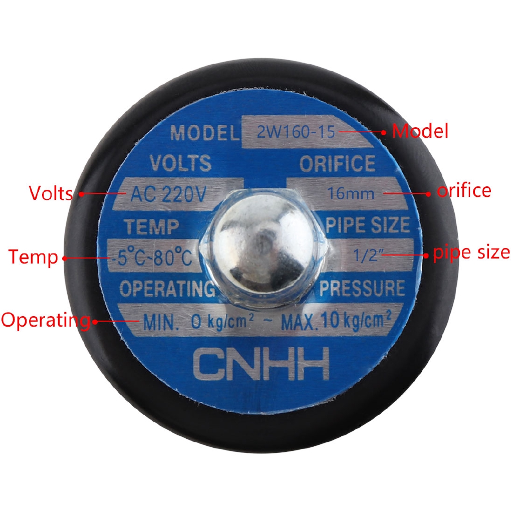 วาล์วไฟฟ้าวาล์วโซลินอยด์ไฟฟ้า-1-2-ac-220-v-กับอินเตอร์เฟซ