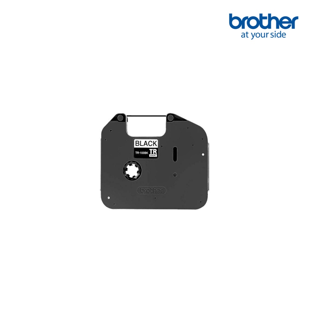 Brother Ribbon Ink TR100BK เทปผ้าหมึก สีดำ ยาว 100 ม. สำหรับพิมพ์ท่อ ...