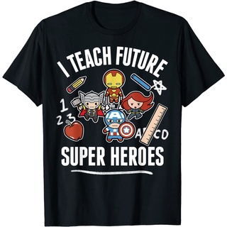 【🔥🔥】100%cotton เสื้อ ยืด ราคา ส่ง Marvel Avengers Classic I Teach Super Heroes Graphic T-Shirt T-Shirt men เสื้อ ยืด ผ