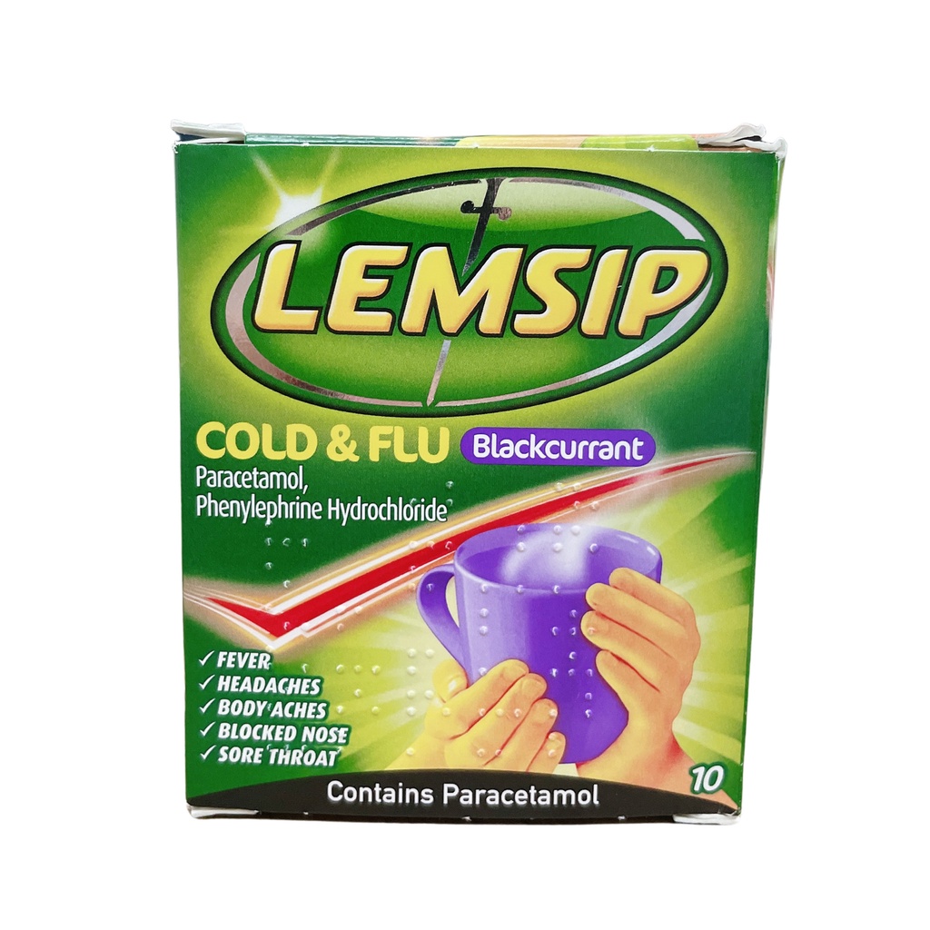 ภาพหน้าปกสินค้านำเข้าจาก UK  Lemsip Max Cold & Flu Hot Drink ผงชง ผงลดไข้ บรรเทาอาการหวัด กล่องละ 10 ซอง จากร้าน uk_bagmall บน Shopee