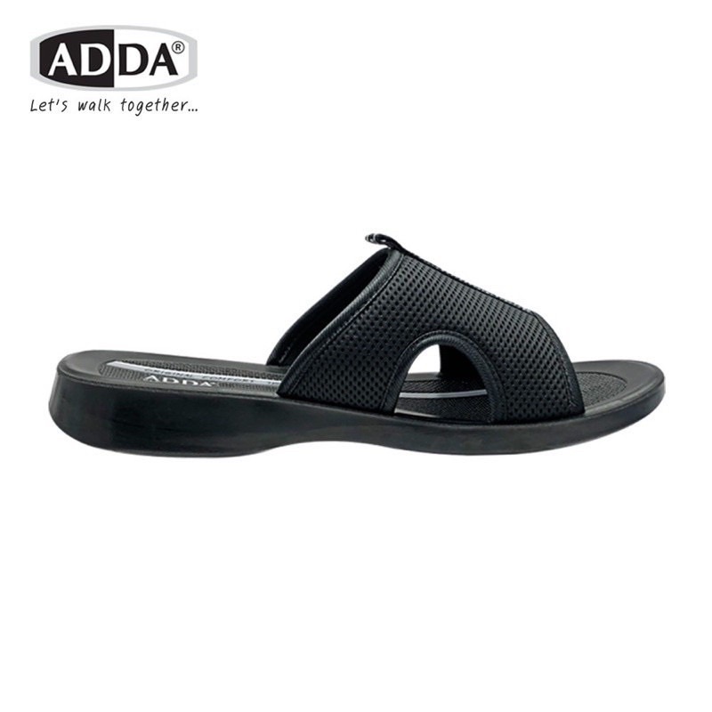 ภาพสินค้ารองเท้าแตะลำลองแบบสวม รุ่น 7J05M1 (ไซส์ 38-45)สีดำกับน้ำตาล รองเท้า ADDA จากร้าน np_shoes บน Shopee ภาพที่ 3