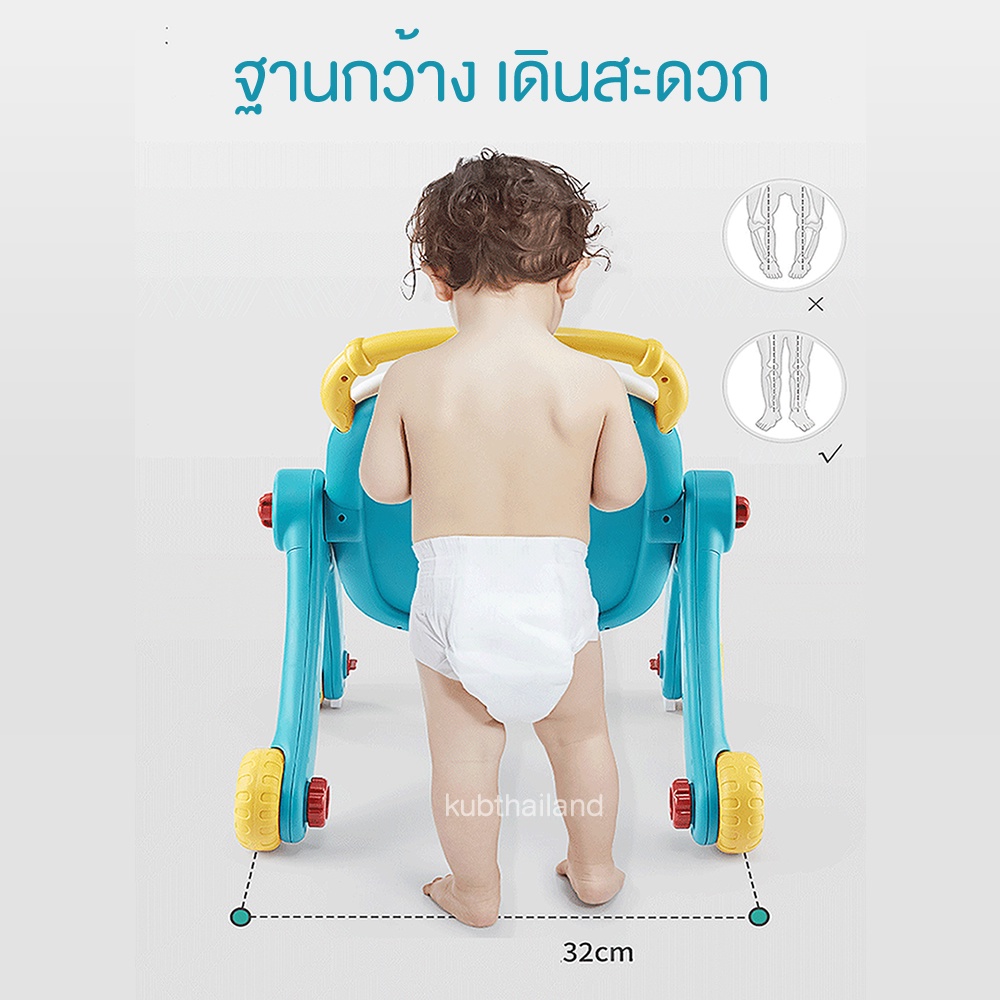 kub-2in1-รถผลักเดิน-baby-walker-รถหัดเดิน-ขาไถ-ไม่ทำให้ขาโก่ง-ปรับหนืด-ปรับเป็นโต๊ะกิจกรรมได้-โต๊ะกิจกรรม-เด็ก