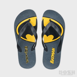 สินค้า DOSH:MEN\'S SANDALS รองเท้าแตะผู้ชาย สีเทา-เหลือง ลิขสิทธิ์ BATMAN  รุ่นEBMF5000-GY