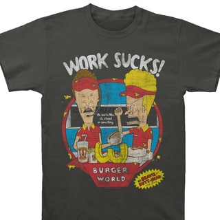 เสื้อยืดโอเวอร์ไซส์เสื้อยืดแฟชั่น ลาย Beavis head Work สําหรับผู้ชายS-4XL