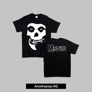 เสื้อยืดผู้ชาย Misfits BAND เสื้อยืด แขนสั้น พิมพ์ลายเพลง PUNK S-5XL