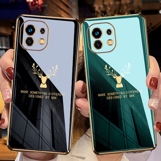 เคสโทรศัพท์ Xiaomi Mi 11 / Mi 10T / Mi 10T Pro Mobile Casing All-inclusive Anti-fall Vintage Deer Electroplating เคส Mi11 Phone Case Creative Tide Brand Mobile