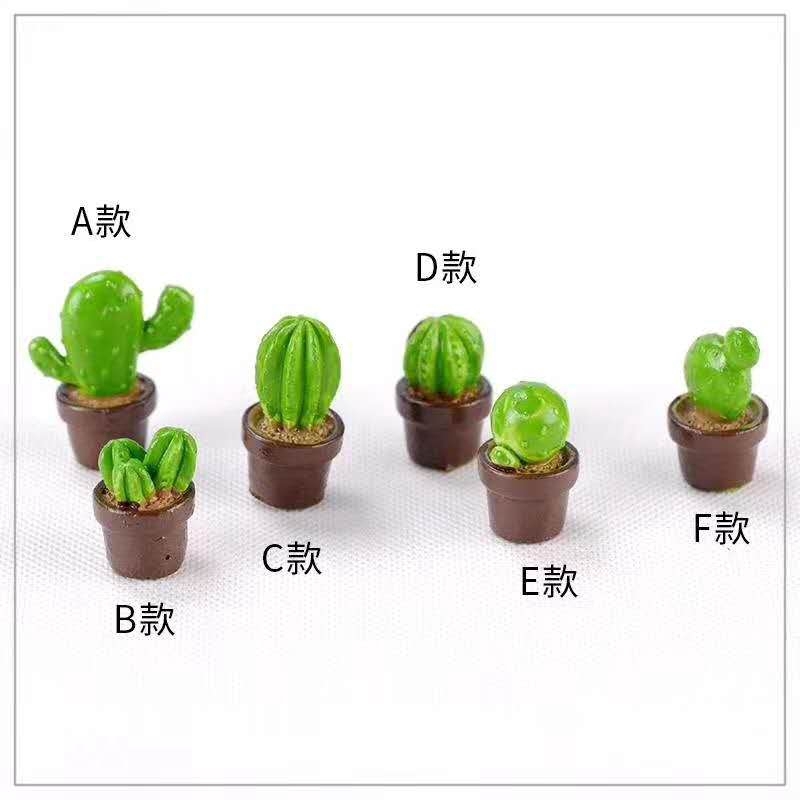 แบบใหม่-ตุ๊กตา-เรซิ่น-กระบองเพชร-ในกระถาง-เขียว-น่ารักมาก-ของจิ๋ว-ประดับ-ตกแต่งบ้าน-แต่งสวน-ตุ๊กตาจิ๋ว-ขนาดประมาณ-2-5ซม